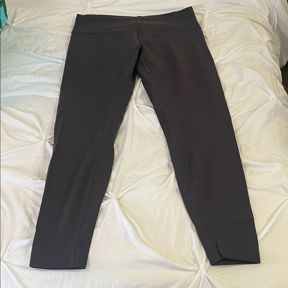 Lululemon Athletica Dark Gray Wunder Train 28” Leggings